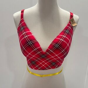 NWT Victoria’s Secret Red Plaid Bra